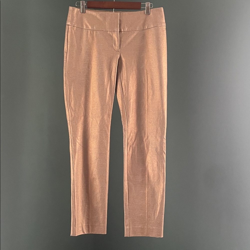 Alfani Metallic copper pants snake skin pattern